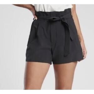 Broadway & Broome Black Tie-Waist  100% silk Shorts size 6